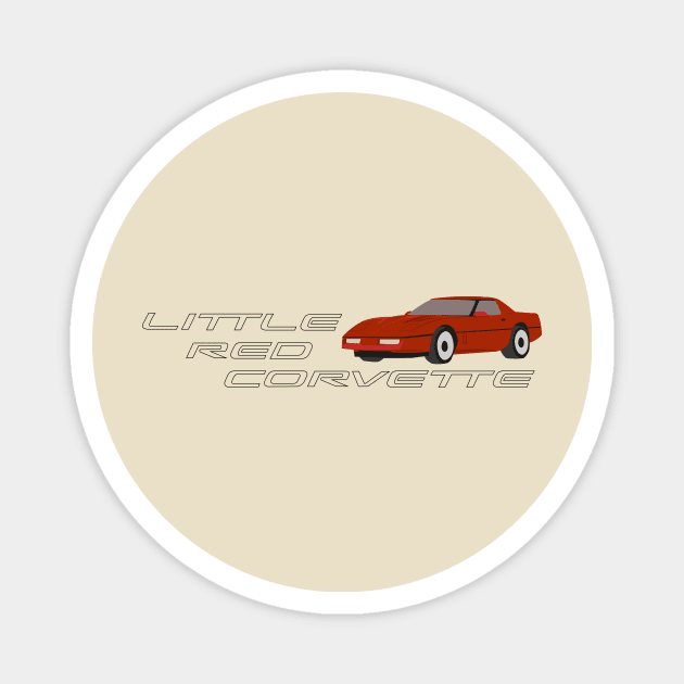 Little Red Corvette Magnet by BigKevyMac